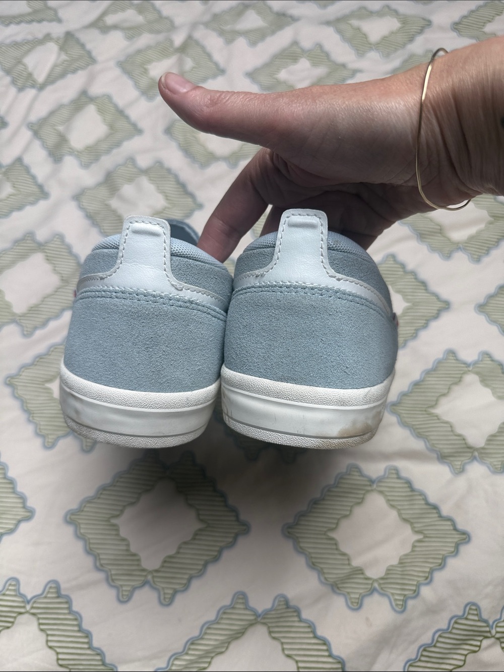 New Balance Men's Slip-On Casual Loafers in Light Blue - Picture 5 of 6